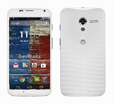В сети появились изображения белого смартфона Motorola Moto X и его возможные технические характеристики